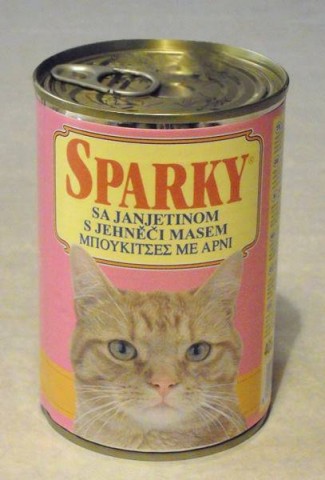 Vlažna hrana za mačke Sparky konzerva jagnjetina 400gr 